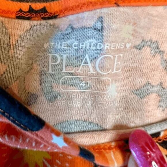 Halloween Dress NWOT & Glow Pumpkin Top, Candy Corn Pants SZ 4 Children’s Place - Picture 2 of 4